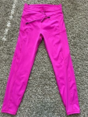 NWT Zyia Hot Pink Active Jogger Leggings Size 6-8